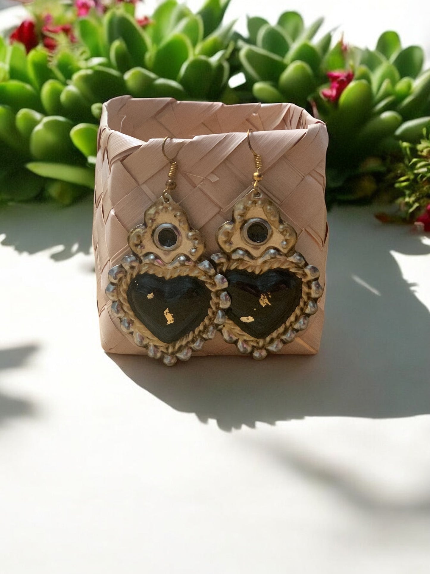Tin Heart Earrings
