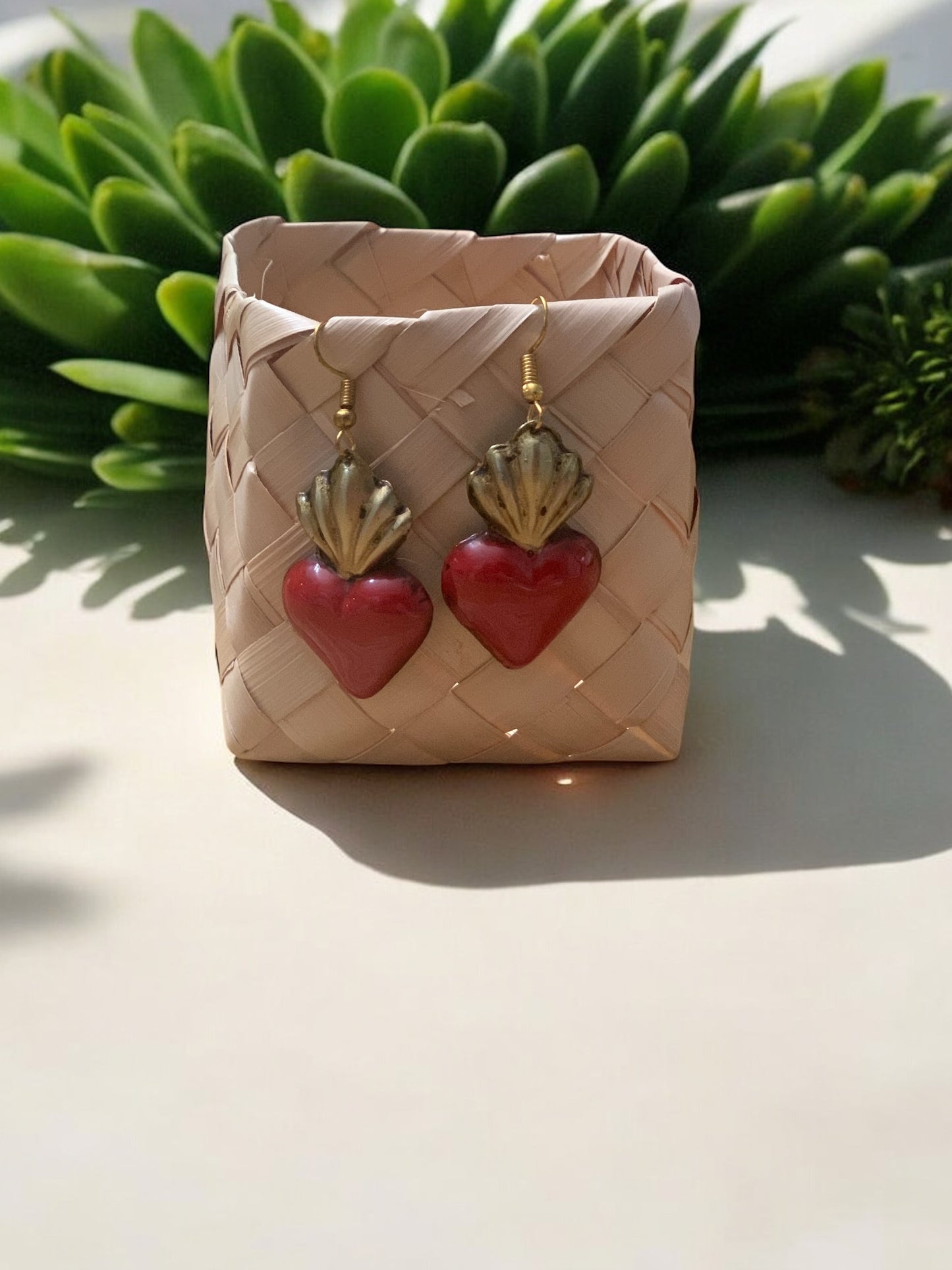 Tin Heart Earrings