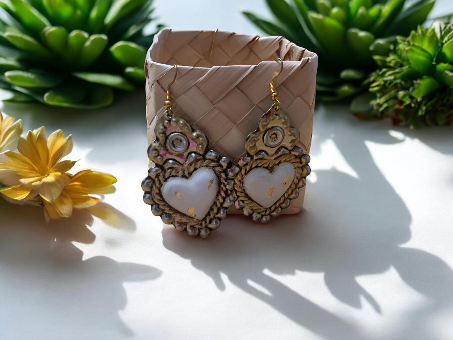 Tin Heart Earrings