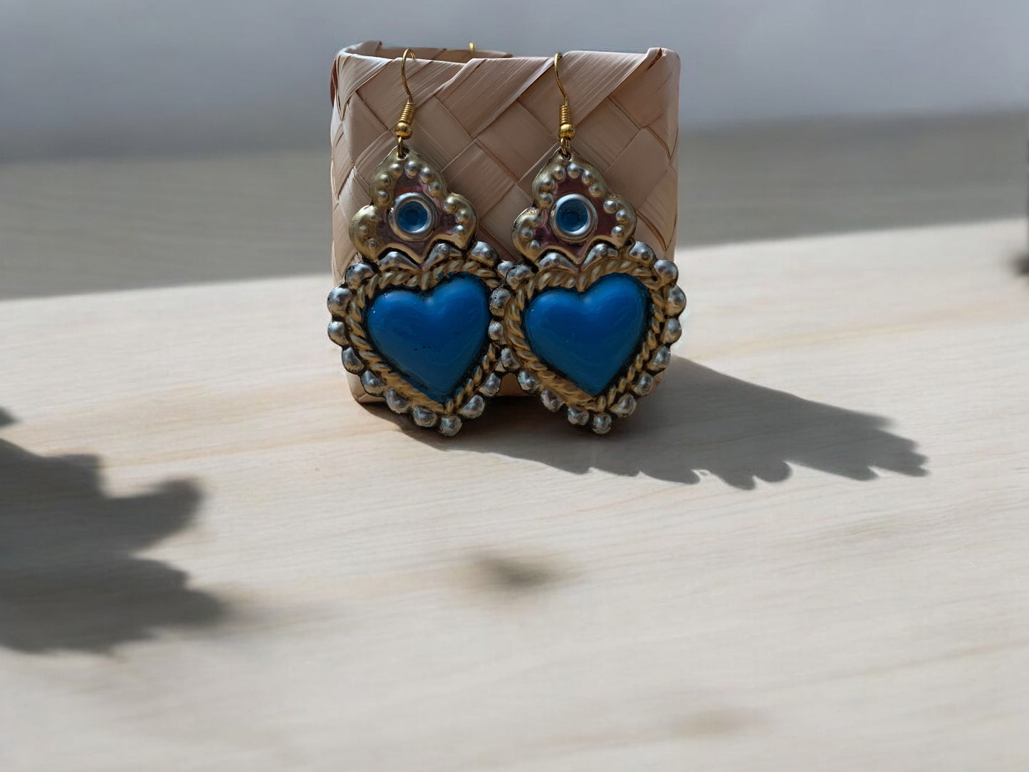 Tin Heart Earrings